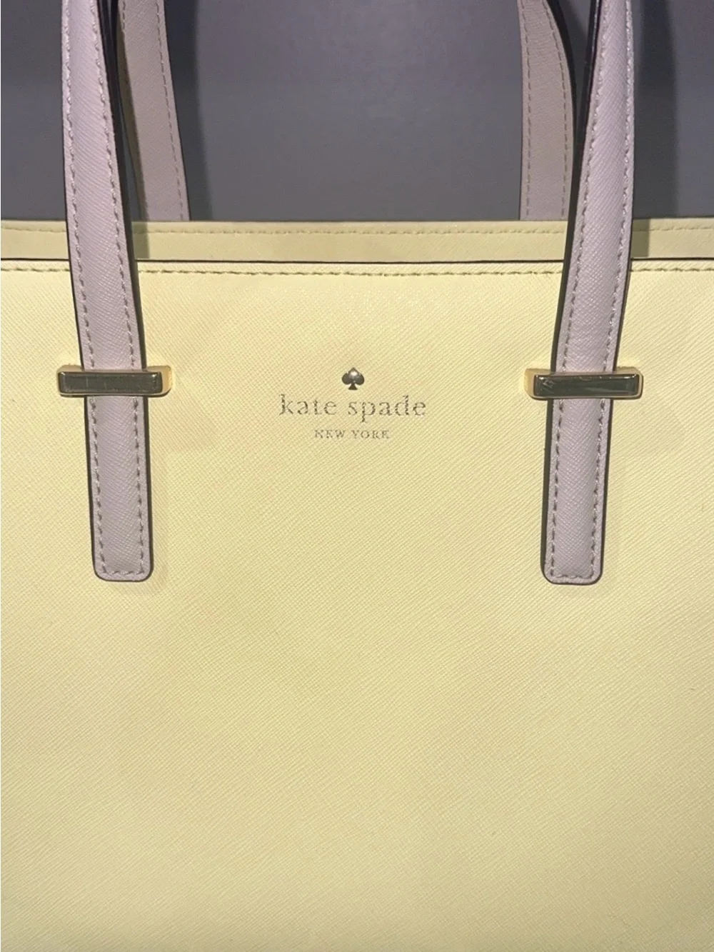Kate Spade New York Lemonade & Linen Leather Satchel